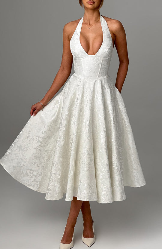 Catalina | Romantisches Midi-Kleid