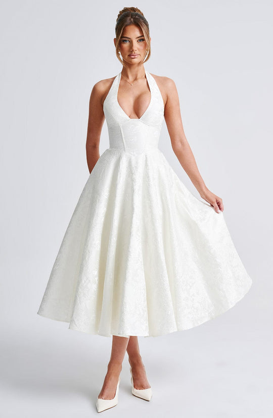 Catalina | Romantisches Midi-Kleid
