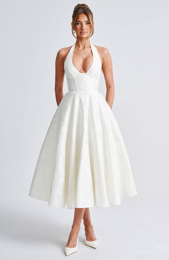 Catalina | Romantisches Midi-Kleid