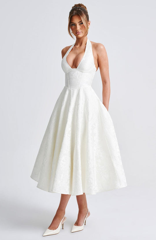 Catalina | Romantisches Midi-Kleid