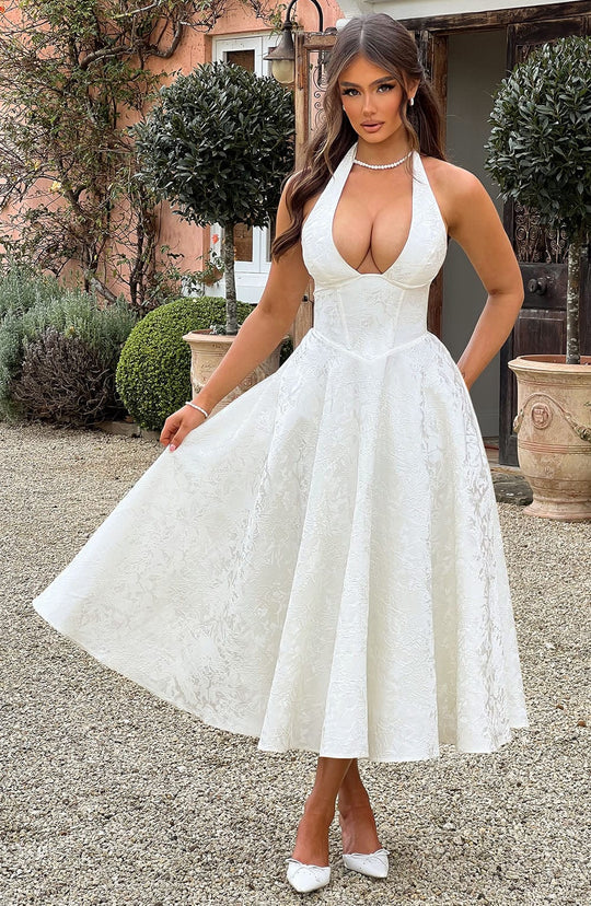 Catalina | Romantisches Midi-Kleid