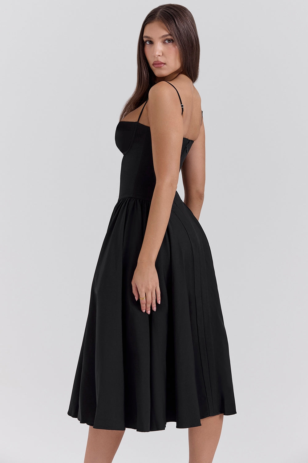 Celine | Korsett-Midi-Kleid