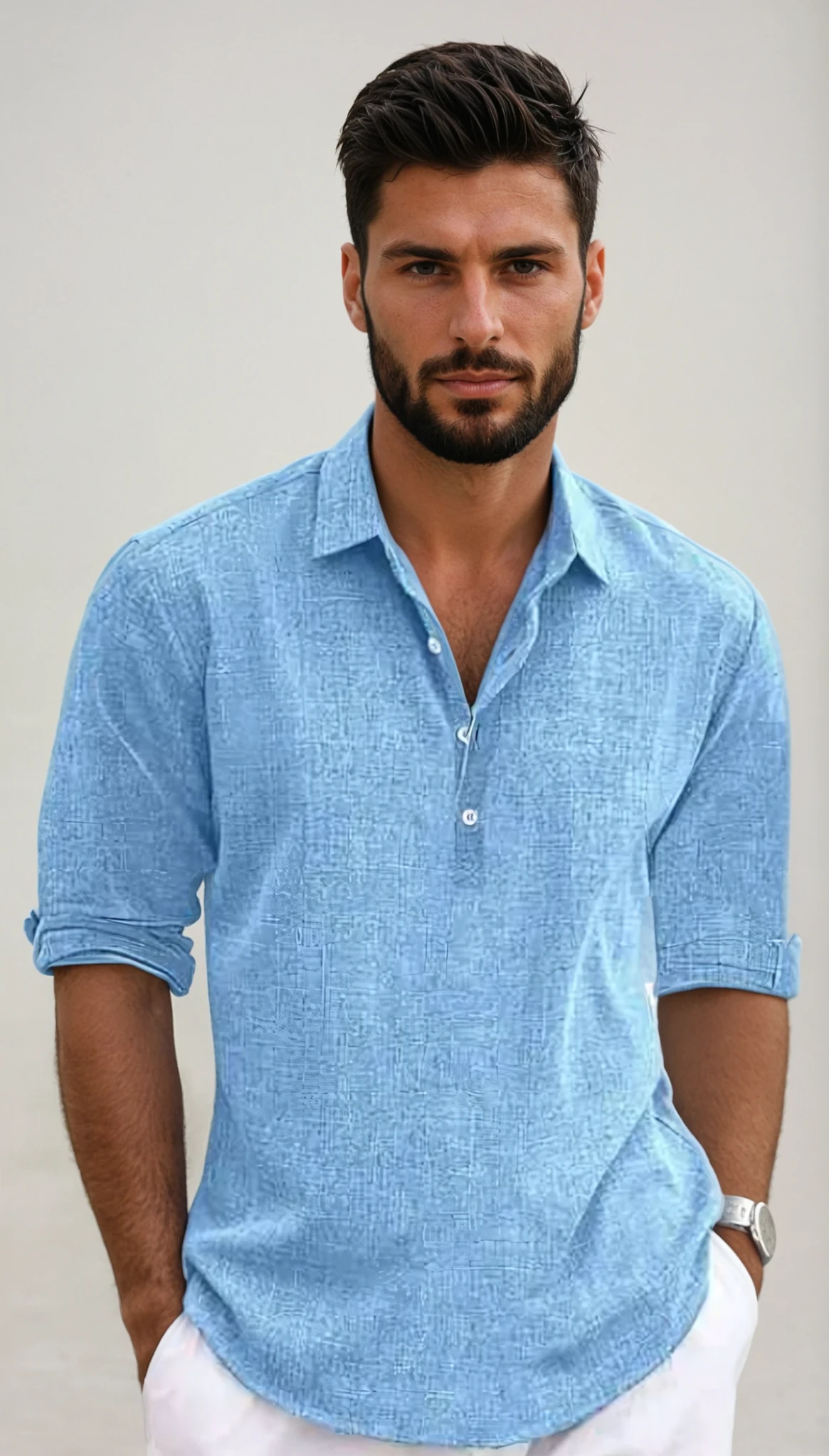 Klassisches Hemd aus Baumwolle Sabbio