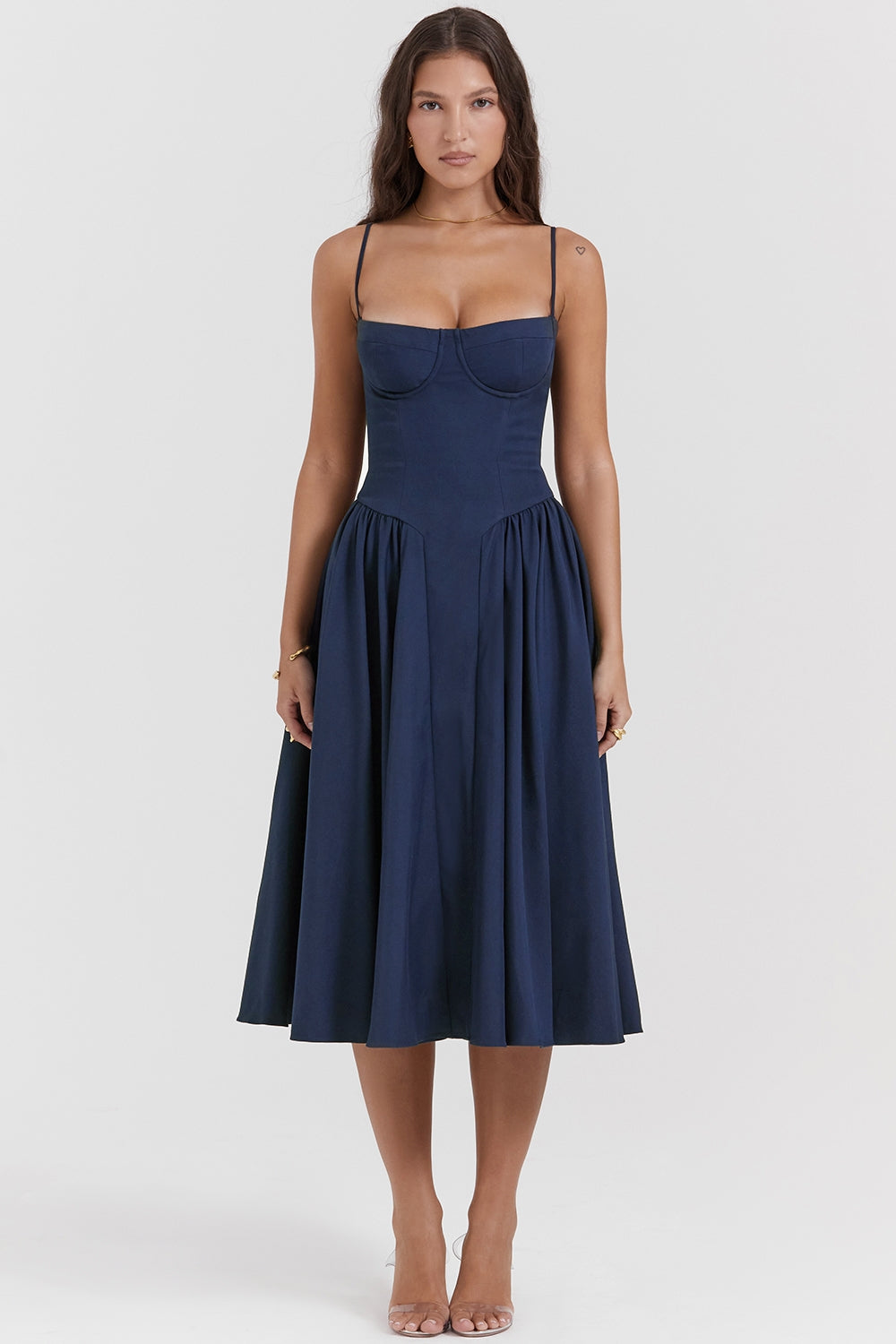 Celine | Korsett-Midi-Kleid