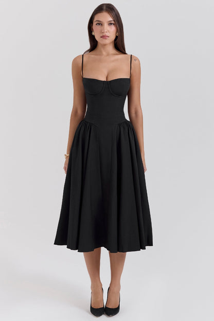 Celine | Korsett-Midi-Kleid